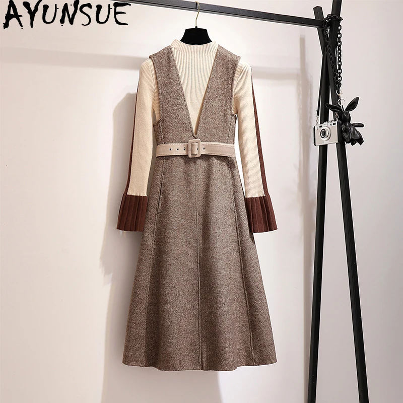 Весенне осеннее платье женская одежда 2020 винтажное корейское элегантное