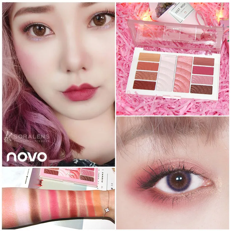 Charming Ornate Eyeshadow Cheeks Powder Lemonade and Honey Peach Matte Pigment Makeup Nude Highlight Brighten skin Waterproof