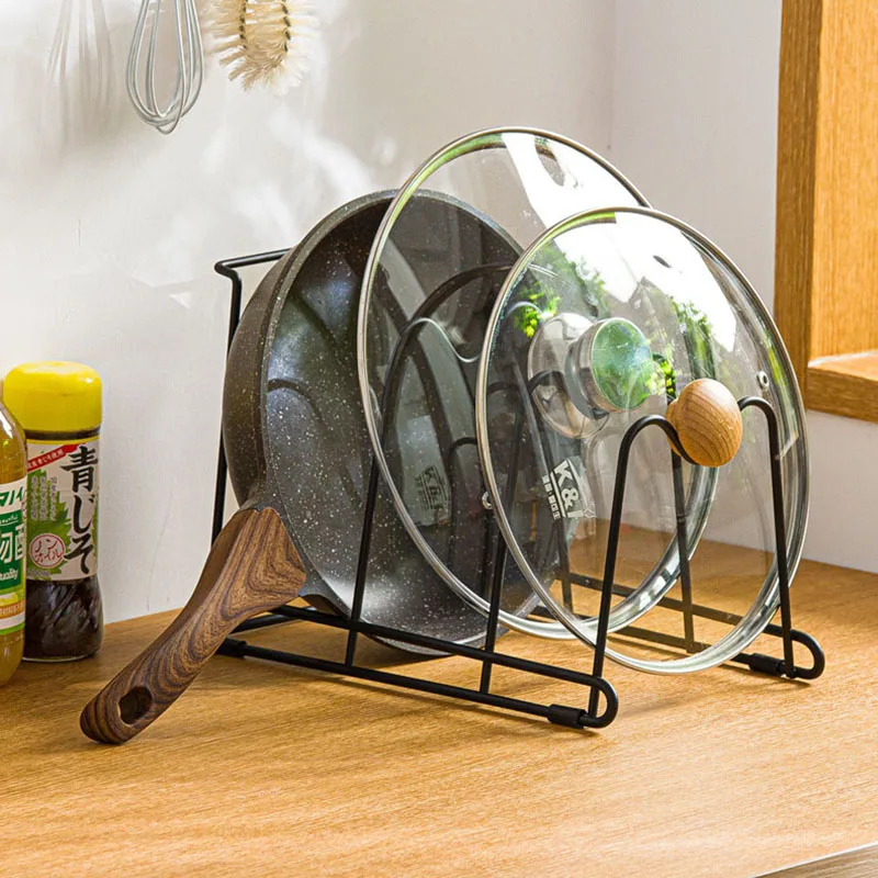 

Multi Layer Pot Lid Rack Chopping Cutting Board Holder Kitchen Storage Rack for Pan Cover Dish Stainless Steel Kitchen Organizer