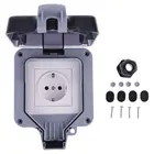 IP66 водонепроницаемый настенный выключатель питания, розетка 13А, розетка стандарта ЕС, панель розетки 220-250 В переменного тока