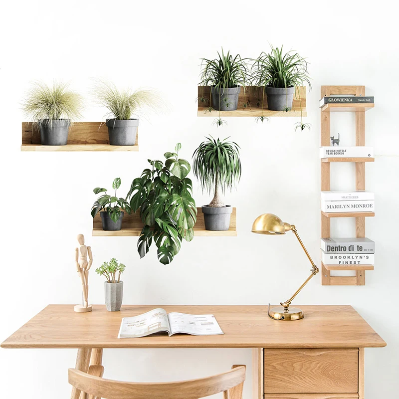 

Green plants living room room background decoration wall stickers wall decor