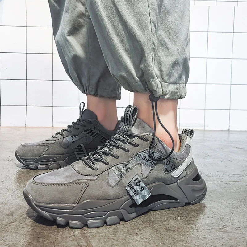 2020 мужские кроссовки 9908 Модные удобные дышащие туфли на плоской платформе с