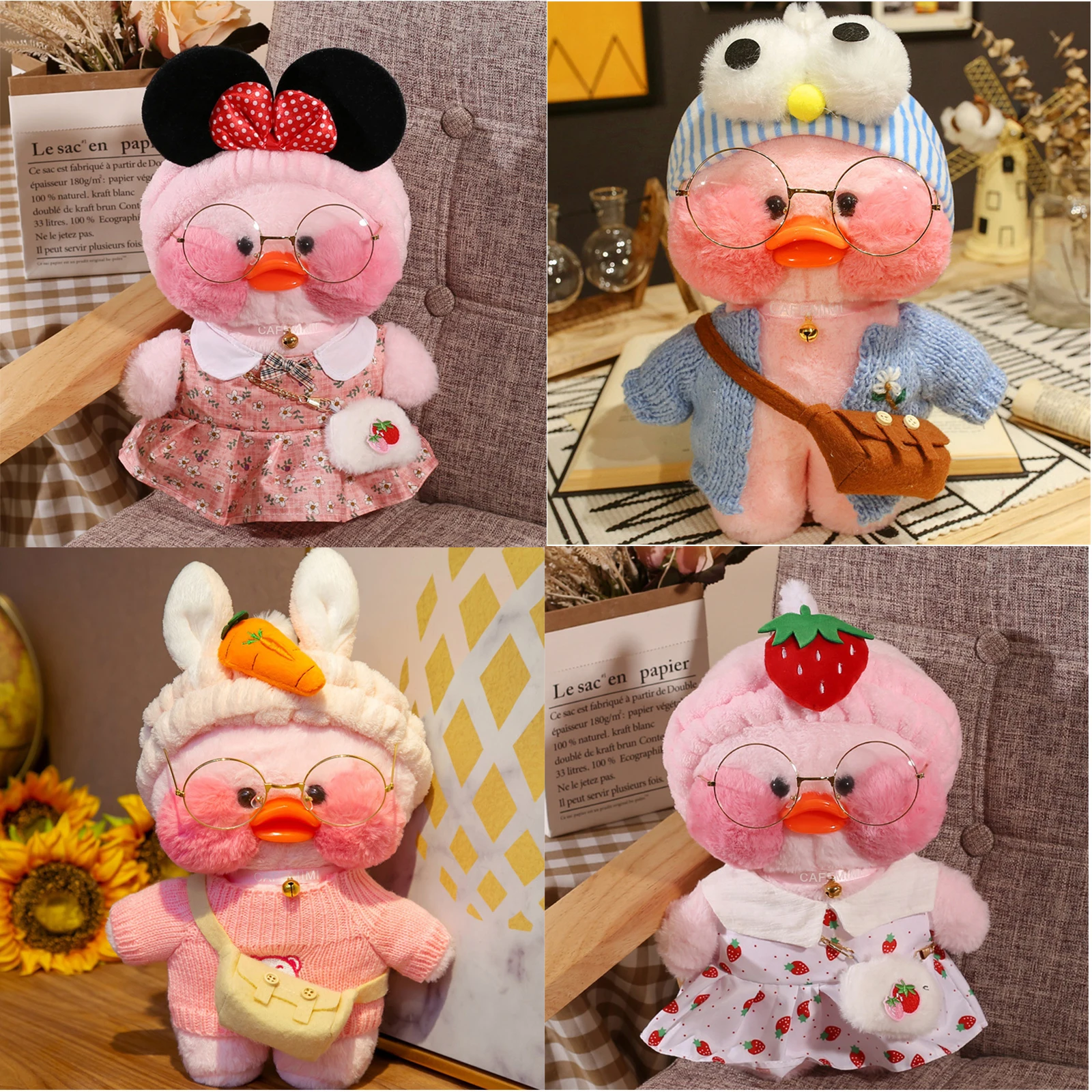 Корейский Единорог Тоторо 30 см гиалуроновая кислота маленькая Желтая утка кукла