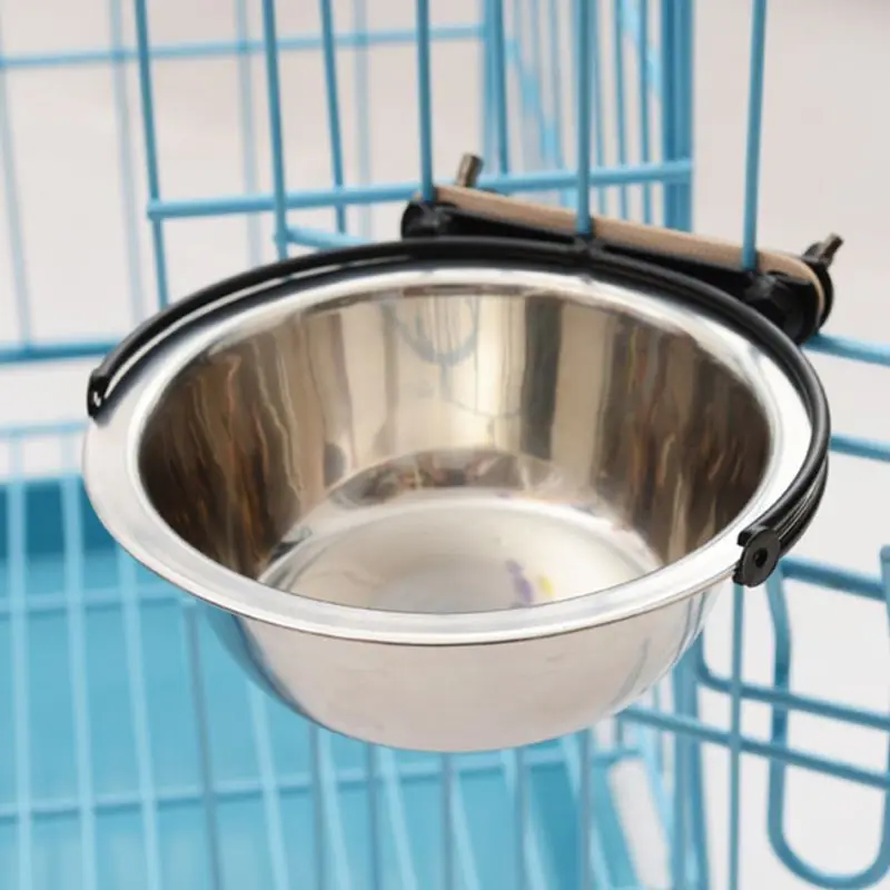 Кормушка из нержавеющей стали чаша для домашних животных съемная клетка