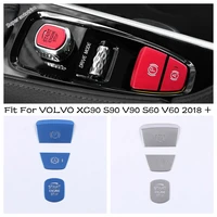 car engine ignition start stop push button switch button cover trim fit for volvo xc90 s90 v90 s60 v60 2018 2021 accessories