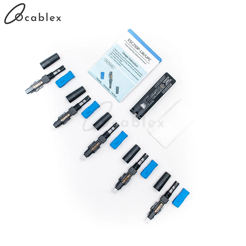 ESC250P LW SC UPC Одномодовый оптоволоконный быстрый разъем разъем|Оптоволоконное