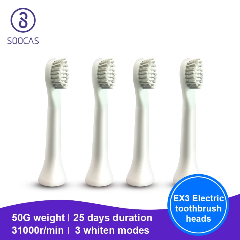 

SO WHITE EX3 Toothbrush head SOOCAS Electric Sonic Ultrasonic Automatic tooth brush Rechargeable Adult waterproof