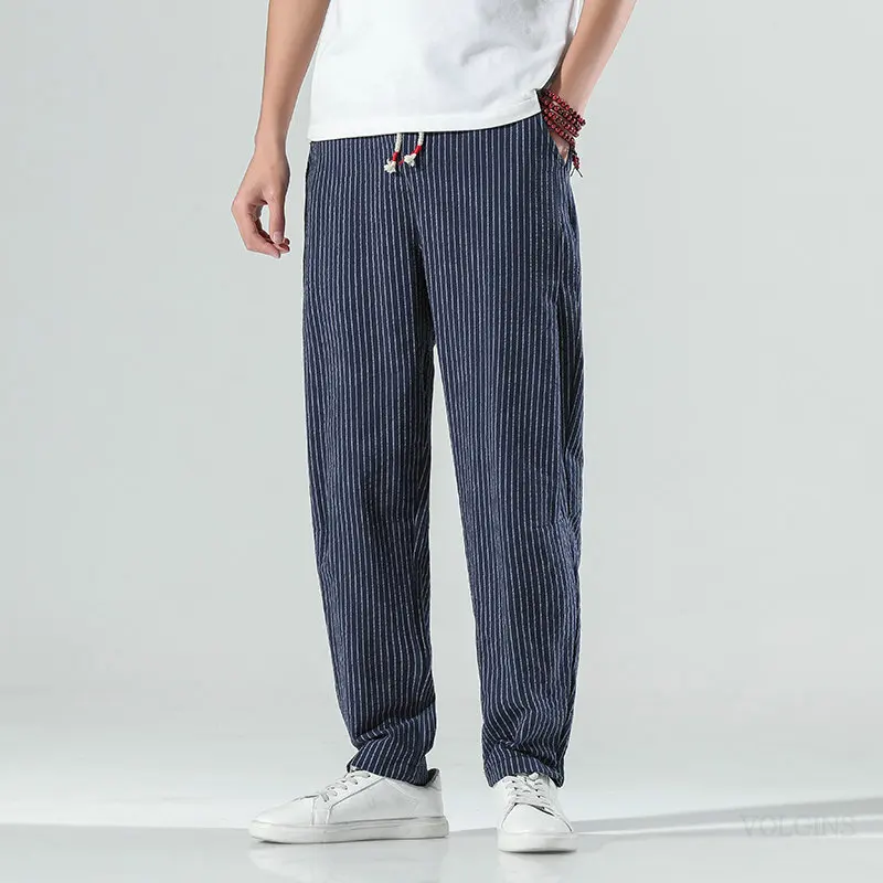 

Брюки-султанки мужские хлопковые, повседневные штаны в стиле хип-хоп, джоггеры, уличная одежда, длинные шаровары с перекрестными углами, лет...