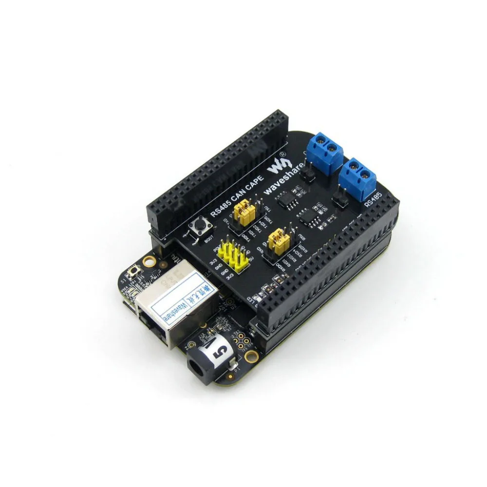 ShenzhenMaker Waveshare RS485 CAN CAPE BB Black BeagleBone характеристики и интерфейсы s DEBUG|Детали