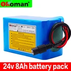 6s3p 24 в 8 Ач 18650 литиевая батарея 25,2 в 8000 мАч Электрический велосипед мопедЭлектрическийлитий-ионный аккумулятор с BMS