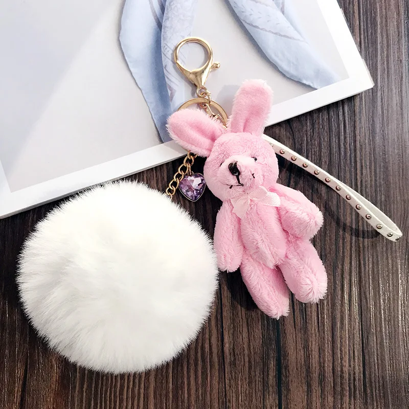 2020 новый стиль коричневый Медведь Кролик кони плюшевый брелок игрушка свитер