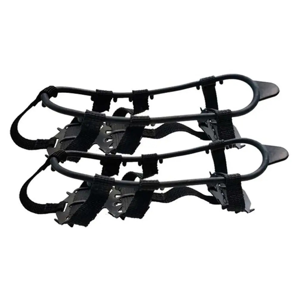New 24 Teeth Shoe Spiked Grips Cleats Crampons Ice Climbing Winter Snow Shoes Cover Anti U1Q0 |