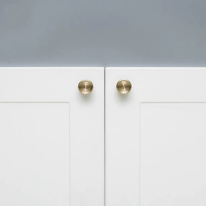 1 шт латунная ручка простой креативный Золотой Чистый медный ящик для шкафа