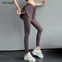 f dyraa high waist sport leggings women fitness shorts squat proof gym workout yoga pants butt lift tummy control running tights