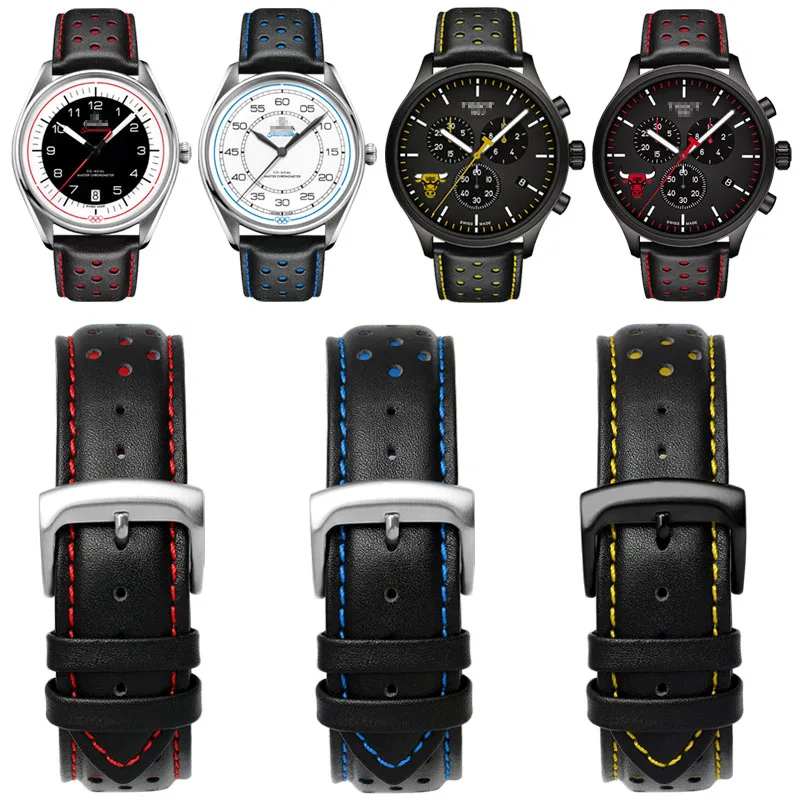 Ремешок для часов Omega Tissot T116.617 мужской модный спортивный мягкий браслет из