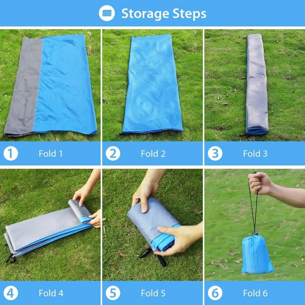 Camping Mat 215X275cm Outdoor Portable Beach Blanket Picnic Sleeping Pad Waterproof Cushion Hiking Ground mattress | Спорт и