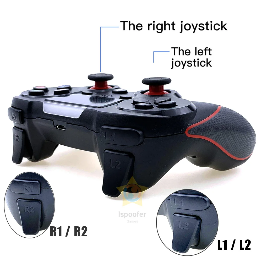 Беспроводной контроллер для PS4 Bluetooth геймпад с пресс панелью Joypad двойная вибрация
