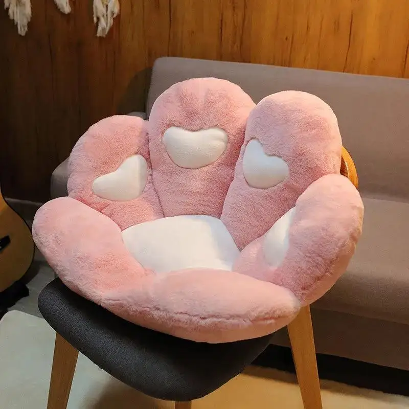 1pcs Cute Cat Bear Paw Chair Seat Cushion Stuffed Plush Soft Pillows Animal Sofa Indoor Floor Bed Home Decor Children Gifts - купить по