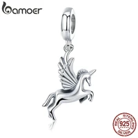 bamoer authentic 100 925 sterling silver trendy memory charm pendant fit women charm bracelet diy jewelry making scc704