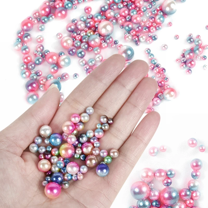 

360Pcs/pack 3-10mm Mix Size Beads Gradient Pearls Round Acrylic Imitation Pearl for DIY Jewelry Bracelet Charms Making Crafts 7