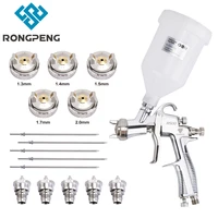 rongpeng professional r500 lvlp water based air spray gun 1 3mm 1 4mm 1 5mm 1 7mm 2 0mm nozzle airbrush for finish painting