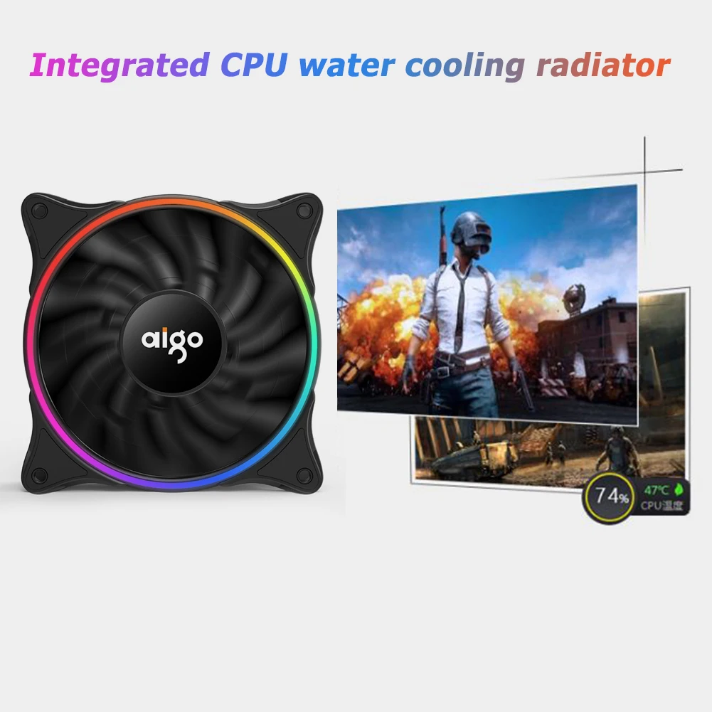 

V240 CPU Cooler 240mm Radiator Household Computer Accessories for AIO Aigo LGA 775 1156 1366 2011 AM4 AM3 AM2