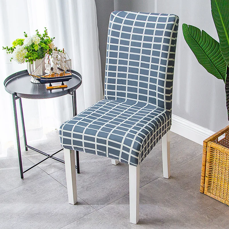 

Printed stretch chair cover simple one-piece chair cushion household simple half-pack seat back package chair cover