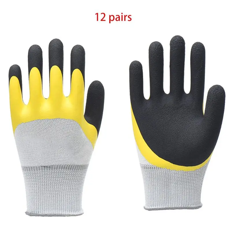 

Оптовая продажа, 12 пар носочков на порте на нескользящей подошве для работы, гоночные перчатки из углеродного волокна на строительной площа...