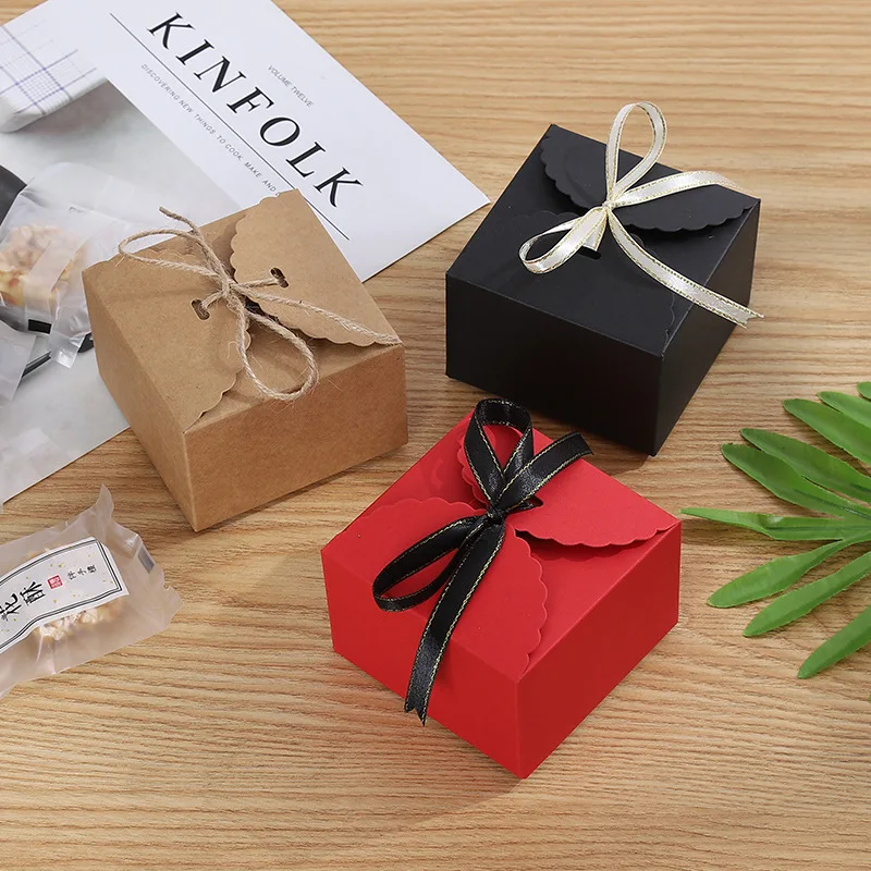 Red/black /brown Nougat Egg-yolk Packaging Boxes