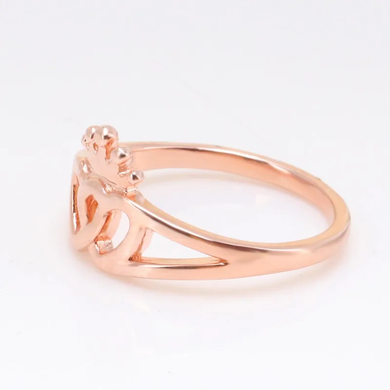 

Original 925 Sterling Silver Pan Ring Rose Gold Glitte Pan Ring Crown Pan Ring For Women Wedding Party Gift Fashion Jewelry