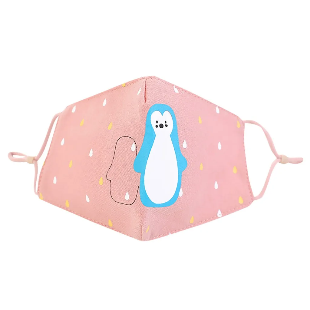 Мультяшные маски для детей мальчиков и девочек многоразовые моющиеся кавайные
