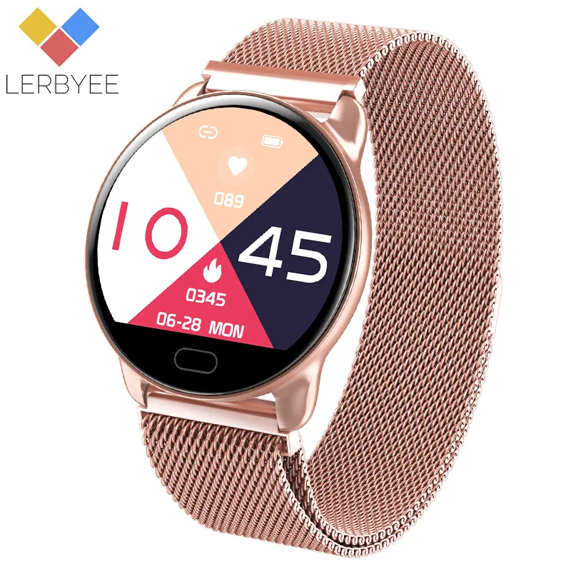 Lerbyee Женский Смарт браслет K9 Спортивные Bluetooth часы спортивные фитнес трекер