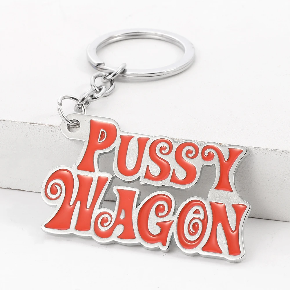 Рок музыки розовый металл игрушка PUSSY WAGON брелок сплава высокого качества из