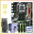 Материнская плата HUANANZHI X58 Deluxe, LGA1366 ЦП Xeon X5670 с кулером, ОЗУ 48 ГБ (3*16 ГБ), RECC видеокарта GTX970 4G в комплекте