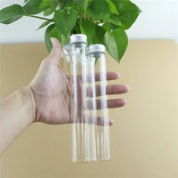 12pcslot 60ml80ml100ml110ml glass bottles aluminum cap cute jar vials diy craft container transparent perfume bottles