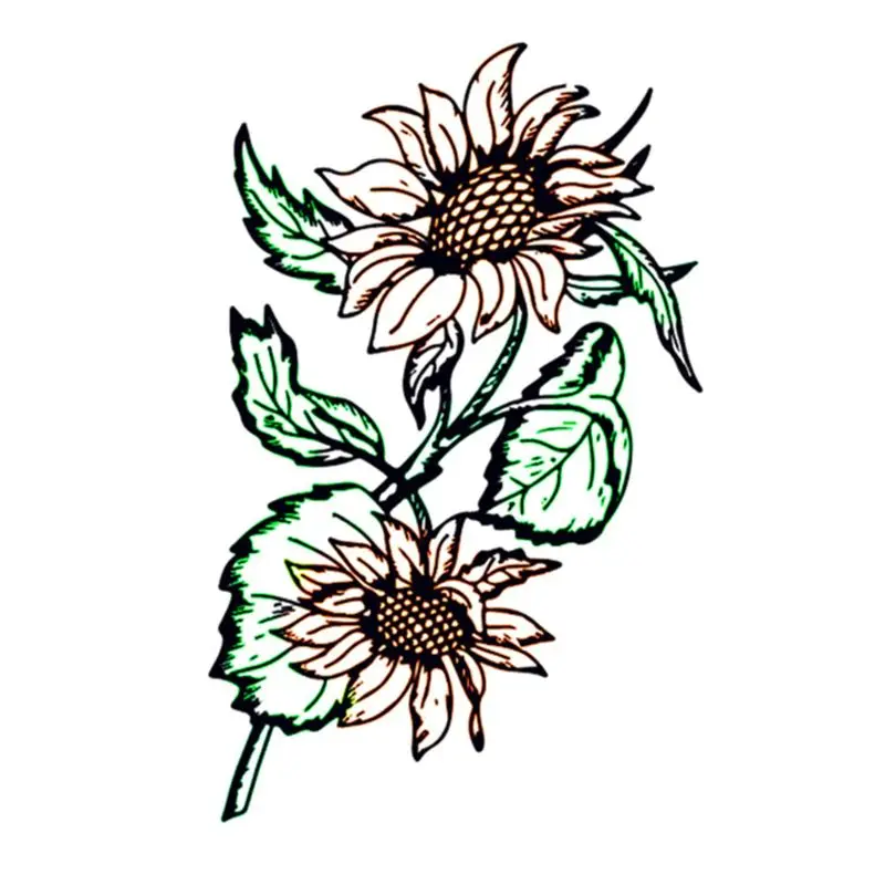 Подсолнух силиконовый прозрачный печать DIY Скрапбукинг рельефная фотография