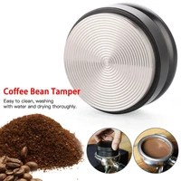 durable 58mm 304 stainless steel coffee tamper base barista espresso coffee press cafe powder hammer coffee accessories