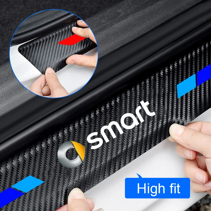 Для smart fortwo forfour 453 451 450 умный Логотип Автомобильные аксессуары 4 шт. углеродное