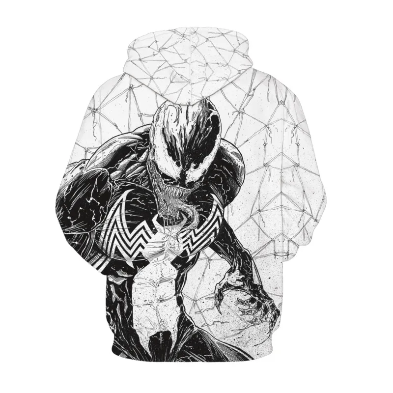 

Autumn Hoodies Sweatshirts Women Oversized Y2K Streetwear Venom Digital Casual Printing Sports Baseball Trend Pullover Tops