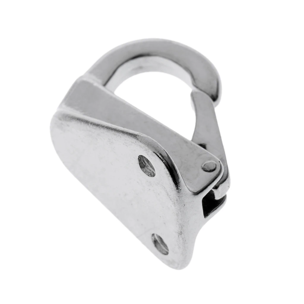 

2x Boat Stainless Steel Spring Snap Fender Fending Hook Hanger 9mm