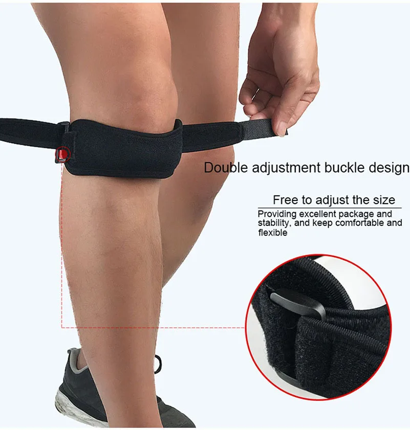 1 шт. регулируемый коленный пояс поддержка колена наколенник бандаж Спортивная