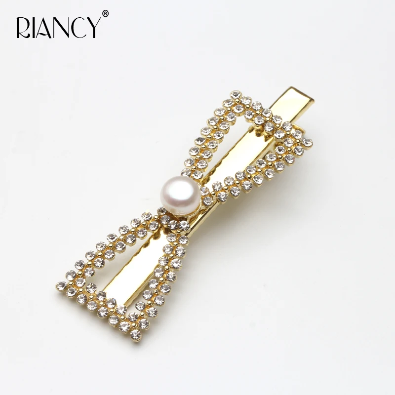 Заколка для волос с натуральным пресноводным белым жемчугом 2019|Украшения волос| |