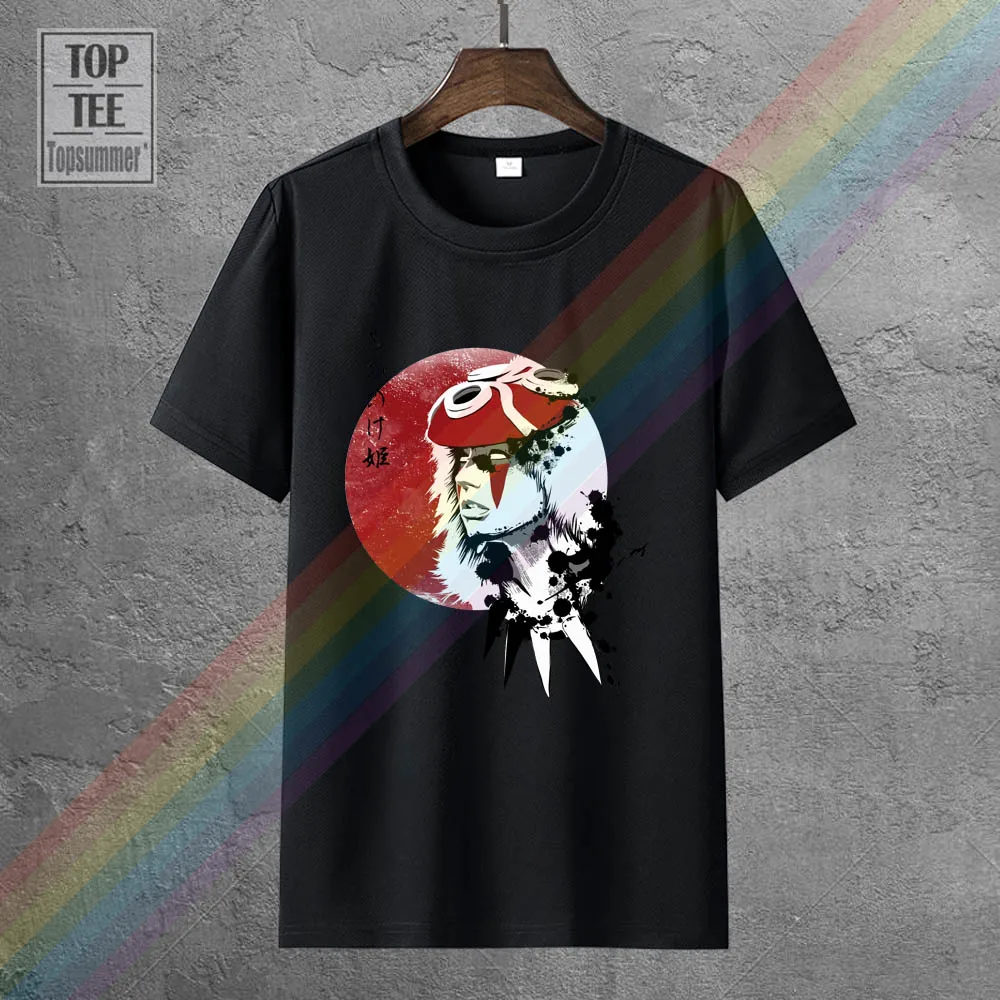 

Ghibli Princess Mononoke Spirited Away Chihiro Cotton Casual Mens T Shirts Top Quality Fashion Short Sleeve Men Tshirt Men'S Tee