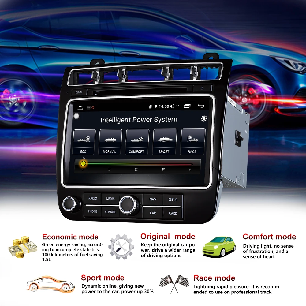 Автомобильный мультимедийный плеер 2 Din Android 8 1 автомобильный DVD для VW/Volkswagen Touareg