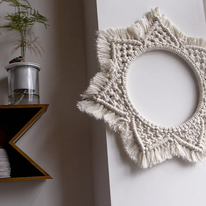 

Christmas Wall Hangings Boho Macrame Decor Handmade Large Round Bohemian Tapestry Macrame Wall Decor For Home Living Room Decor