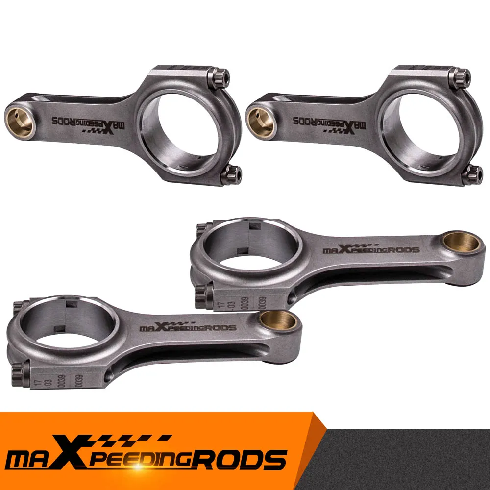 

Connecting Rods for Audi VW Golf Gti 1.8T 225 2.0 16V 20V Con Rods Rod H-Beam Racing for Audi EA888 144mm with ARP 2000 Bolts