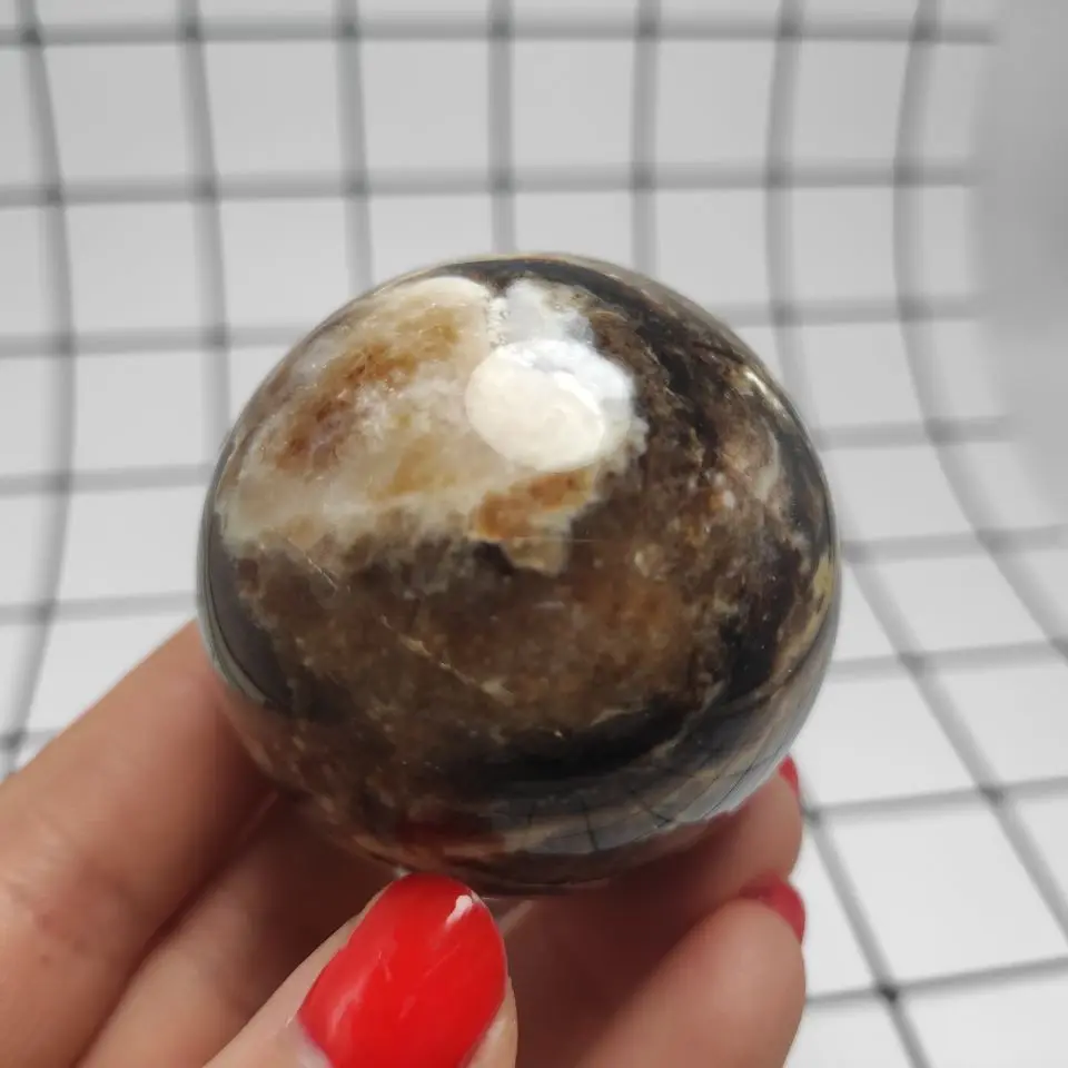 

5-6 см натуральный черный opel Сфера кристалл Кварцевый шарик камни, минералы рейки Восстанавливающий домашний декор