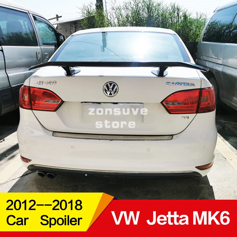 Используется для Volkswagen Jetta MK6 спойлер 2012 13 14 15 16 17 18 лет заднего крыла арматура Клея Аксессуары без перфорации