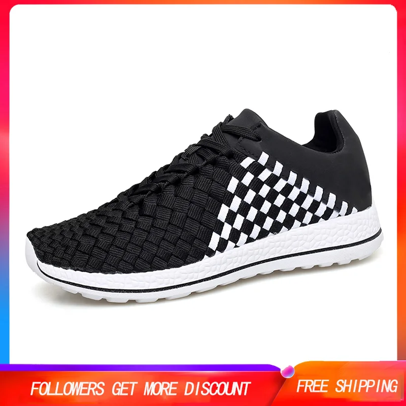 

Men Shoes Fashion Breathable Mesh Rubber Sole Casual Shoes Outdoor Travel Walking Fitness Shoes Women Footwear Large Size 35-46