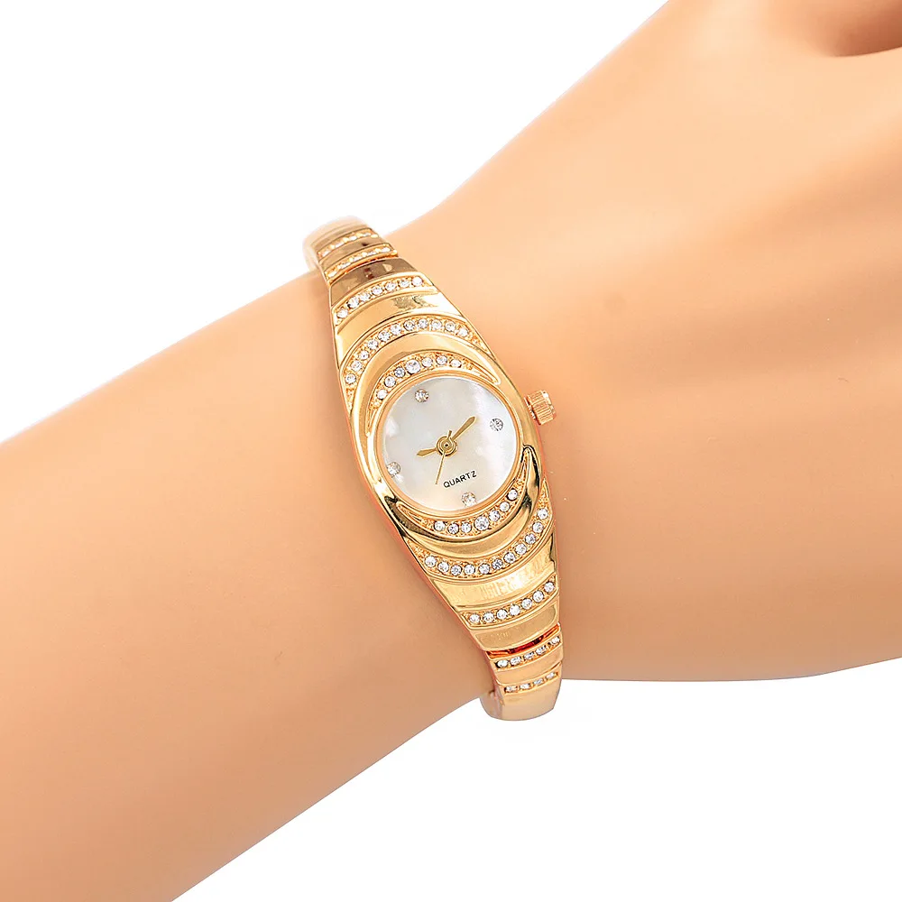 

Ripple Diamond-Embedded Watch Women's Bracelet Women's Watch Fritillary Face Bracelet Women's Watch